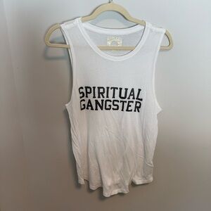 Spiritual Gangster White Graphic Tee